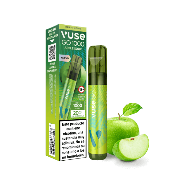 Vape desechable Green Apple GO 1000 de Vuse