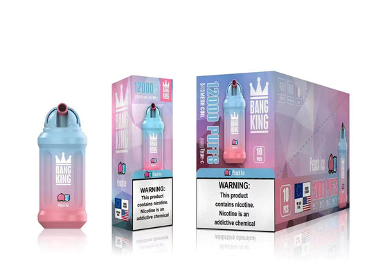 Vape 12000 Caladas Peach Ice - Bang King 12000